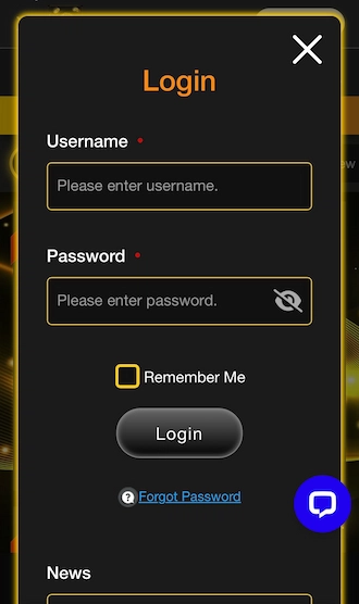 Step 2: Bettors, please provide accurate account login information. Specifically, fill in the username and password.