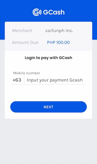Step 3: Please kindly provide your phone number for GCash payment.